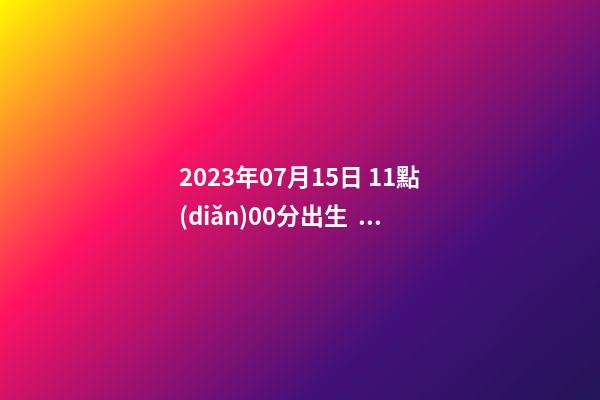 2023年07月15日 11點(diǎn)00分出生，鄒姓起什么名字好聽？名字要八字